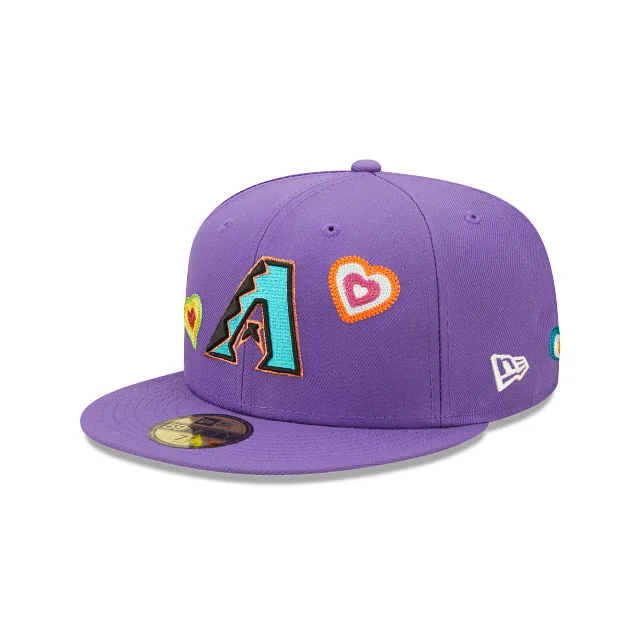 Arizona Diamondbacks MLB Chain Stitch Heart 59FIFTY Cerrada