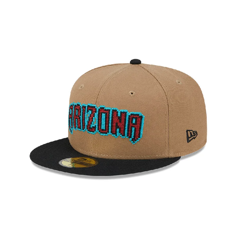 Arizona Diamondbacks MLB Classic 8-Bit Wordmark 59FIFTY Cerrada