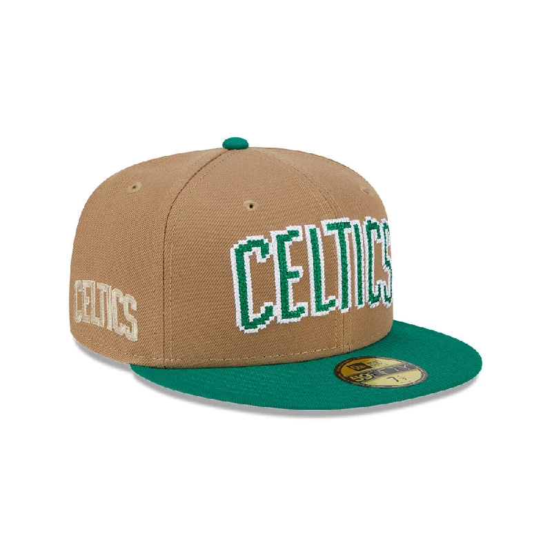 Boston Celtics NBA Classic 8-Bit Wordmark 59FIFTY Cerrada