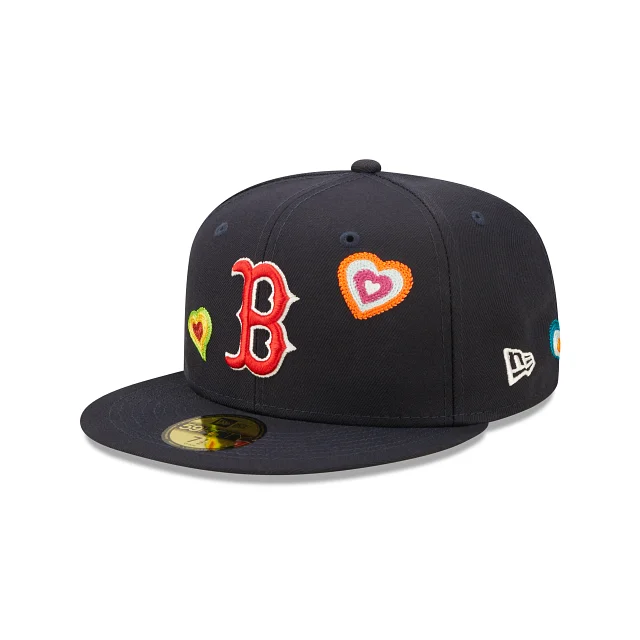 Boston Red Sox MLB Chain Stitch Heart 59FIFTY Cerrada