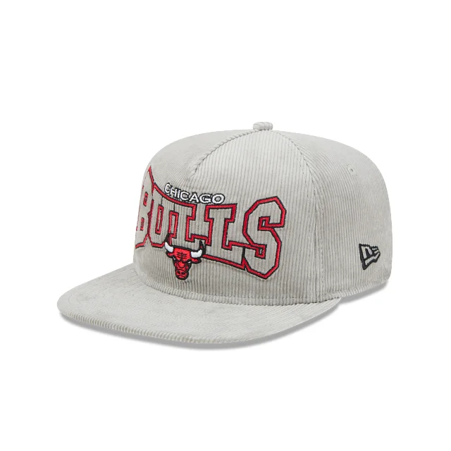 Chicago Bulls NBA Golfer Gray Corduroy Snapback