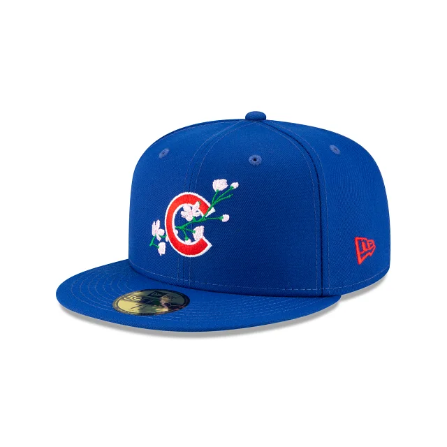 Chicago Cubs MLB Side Patch Bloom 59FIFTY Cerrada