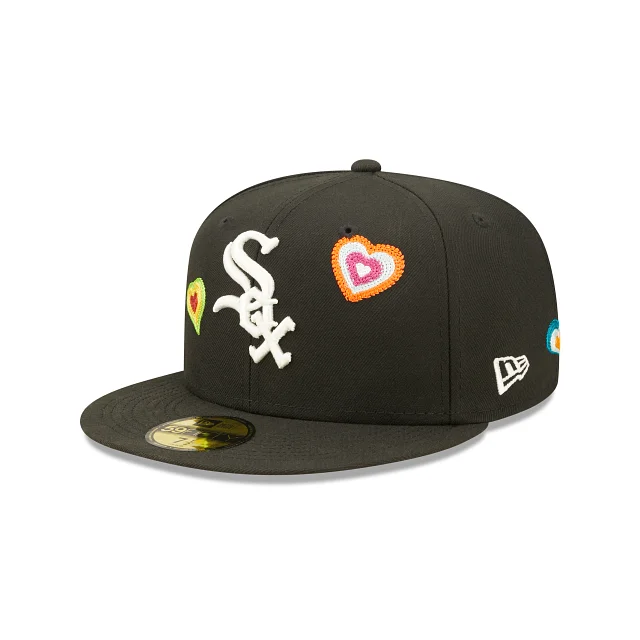 Chicago White Sox MLB Chain Stitch Heart 59FIFTY Cerrada