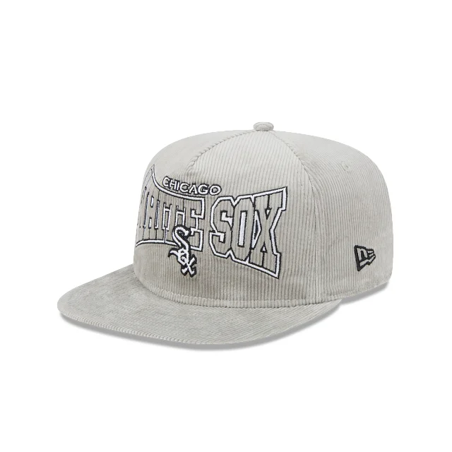 Chicago White Sox MLB Golfer Gray Corduroy Snapback