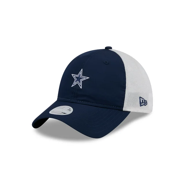 Dallas Cowboys NFL Glitter Mesh 9TWENTY Strapback para Mujer Azul