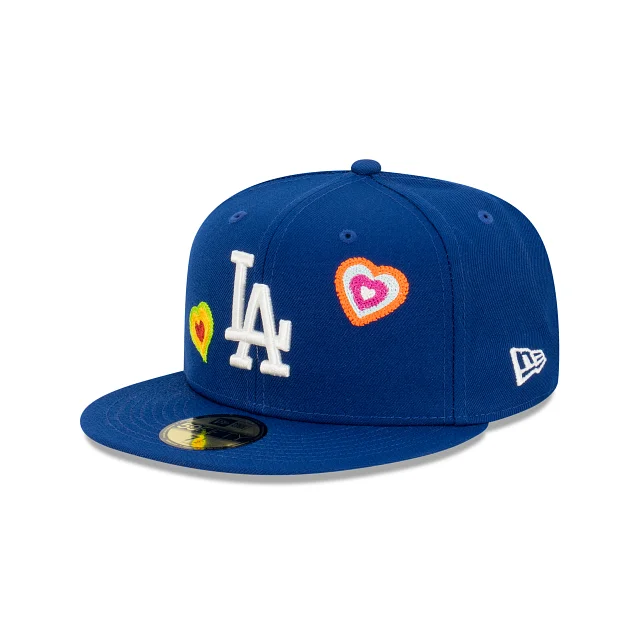 Los Angeles Dodgers MLB Chain Stitch Heart 59FIFTY Cerrada