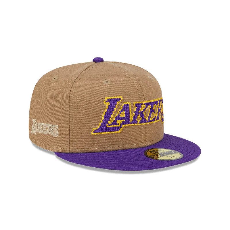 Los Angeles Lakers NBA Classic 8-Bit Wordmark 59FIFTY Cerrada