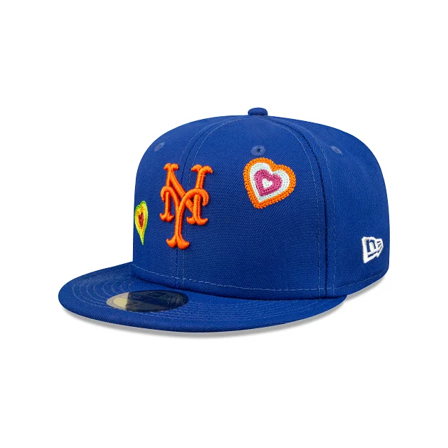 New York Mets MLB Chain Stitch Heart 59FIFTY Cerrada