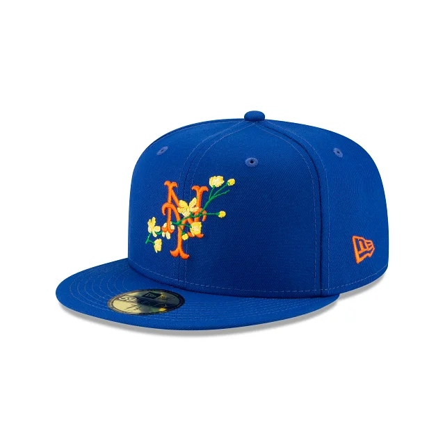 New York Mets MLB Side Patch Bloom 59FIFTY Cerrada