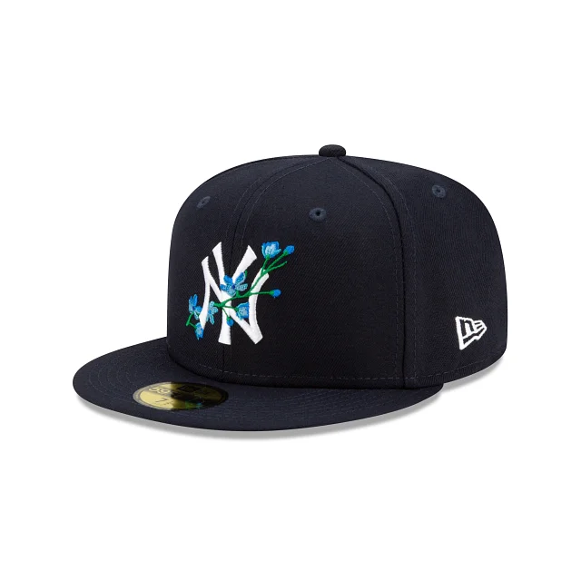 New York Yankees MLB Side Patch Bloom 59FIFTY Cerrada