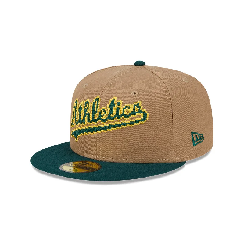 Oakland Athletics MLB Classic 8-Bit Wordmark 59FIFTY Cerrada