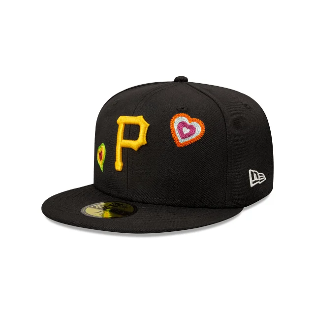 Pittsburgh Pirates MLB Chain Stitch Heart 59FIFTY Cerrada