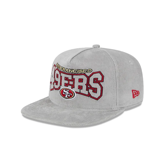 San Francisco 49Ers NFL Golfer Gray Corduroy Snapback