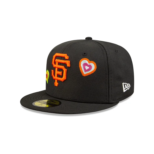 San Francisco Giants MLB Chain Stitch Heart 59FIFTY Cerrada