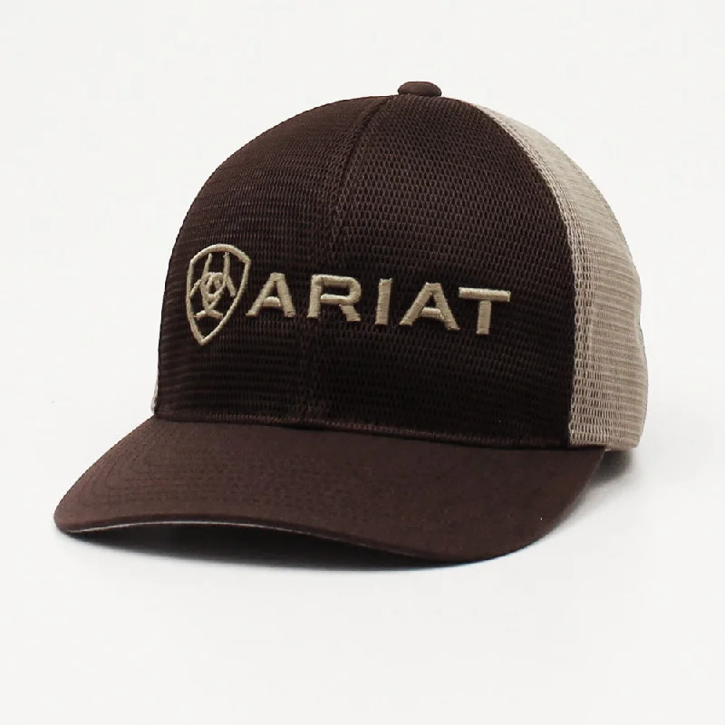 Ariat Flexfit Cap Brown Khaki Mesh