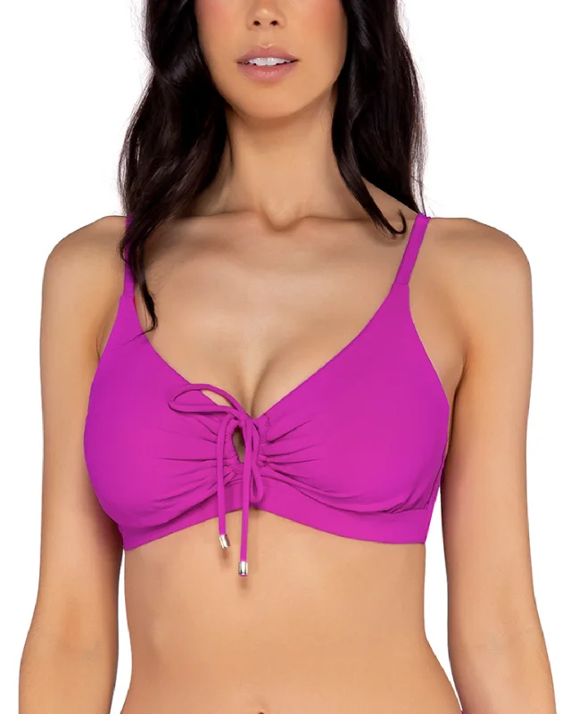 2024 Sunsets Solids Kauai Keyhole Underwire D+ Bikini Top (More colors available) - 54S - Wild Orchid