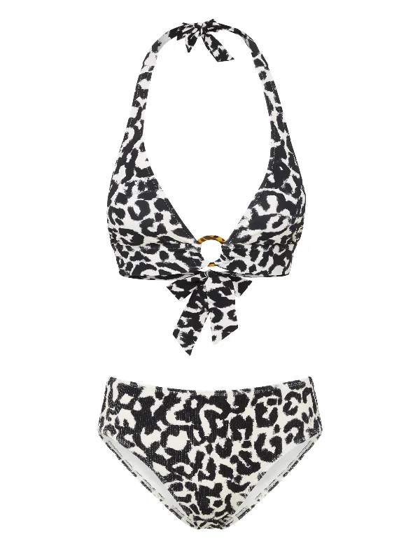 Erin Top + Classic Midrise Bottom in Mia Leopard