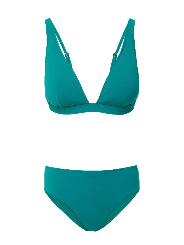 Jessica Top + Classic Midrise Bottom in Petrol