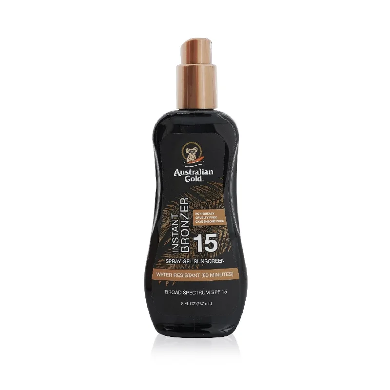 Australian Gold Spray Gel Sunscreen SPF 15 with Instant Bronzer  237ml/8oz