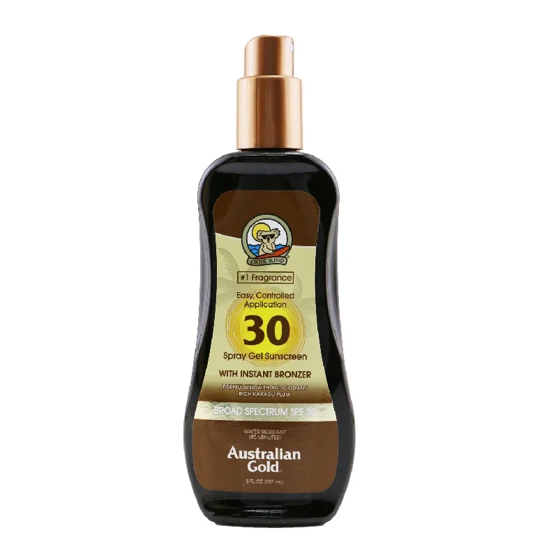 Australian Gold Spray Gel Sunscreen SPF 30 with Instant Bronzer  237ml/8oz