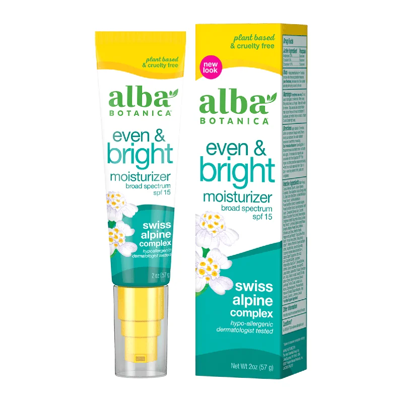 Alba Botanica Even & Bright SPF 15 Moisturizer (2 oz) #20505