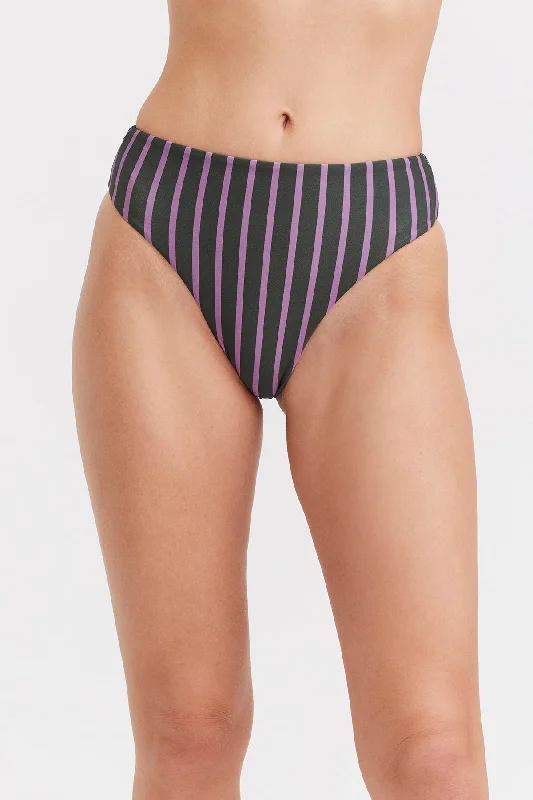 bold striped bikini-HIGH LEG HIGH WAIST BRIEF