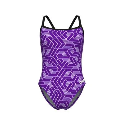 Arena Escape Purple Light Drop Back (Thin Strap/More Conservative Back) Female Suit NO Logo - Nashua Storm