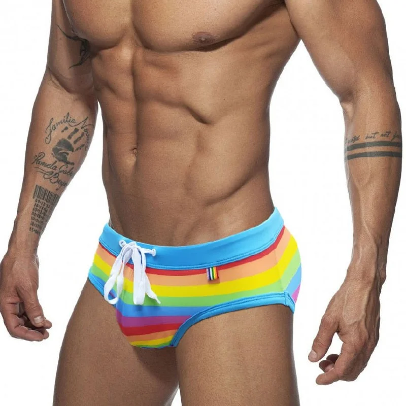 Baby Blue Rainbow Swim Briefs