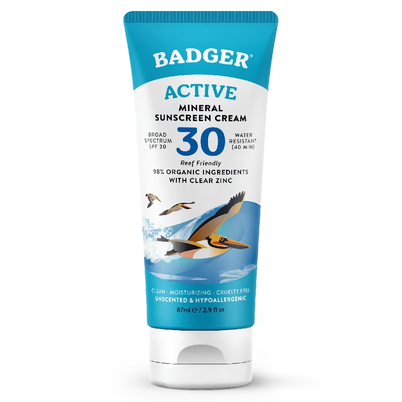 Badger Active Mineral Sunscreen Cream SPF 30 (2.9 fl oz) #10086330