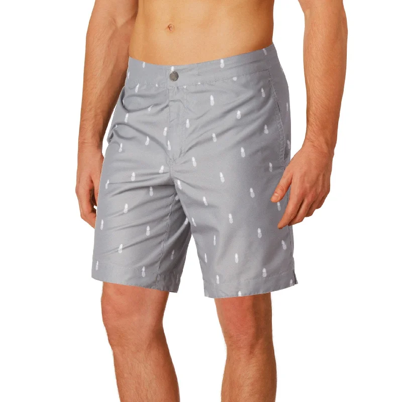 SALE BOTO Aruba 8.5" Pineapple Grey Swim Trunks