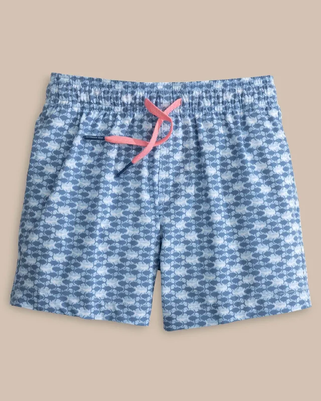 Boys Heather Skipping Jacks Swim Trunk