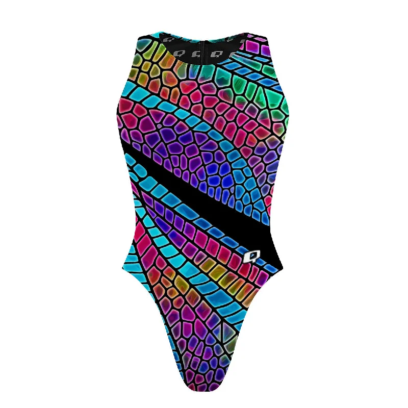 Dragonfly Wings - Women Waterpolo Swimsuit Cheeky Cut