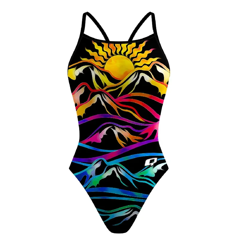 Everything the Light Touches Skinny Strap Swimsuit