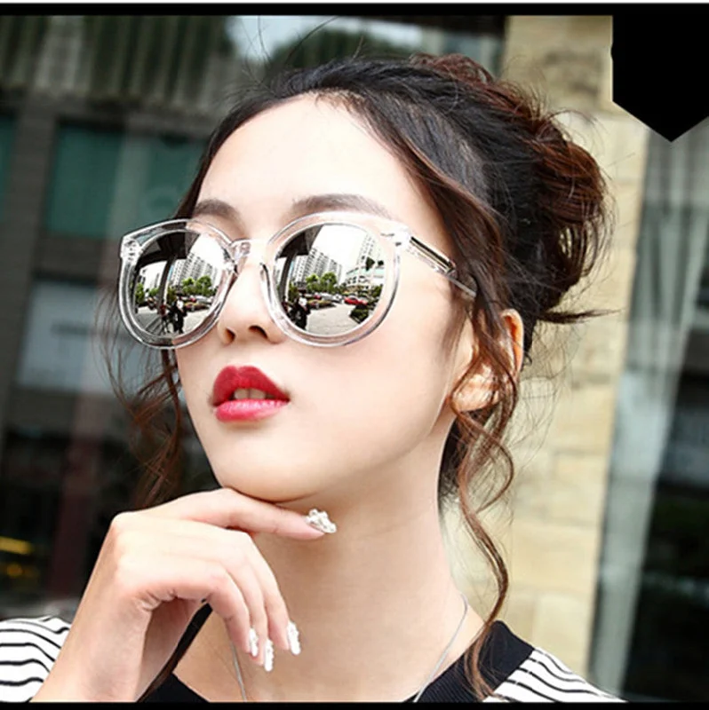 vintage colorful sunglasses-Fashion multicolour Mirror glasses sunglasses women Vintage sunglasses Women Brand Designer sun glasses