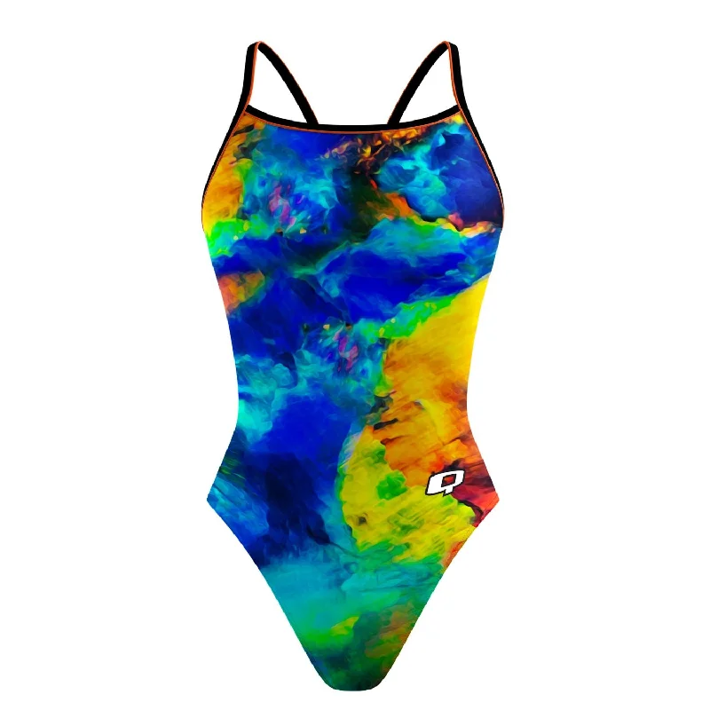 Fire Opal - Sunback Tank Swimsuit