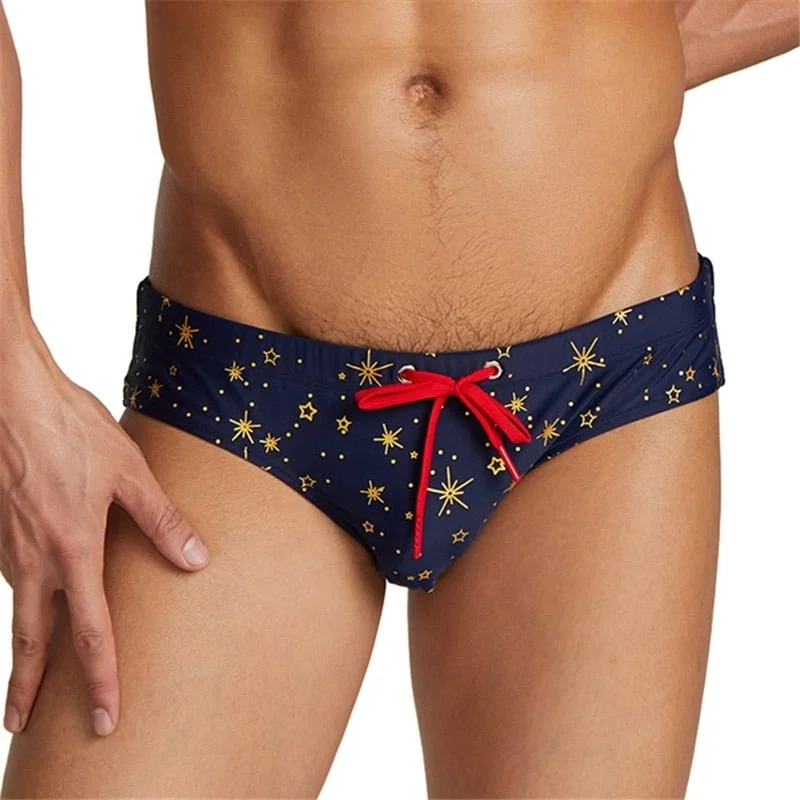 Gold Stars Swim Briefs