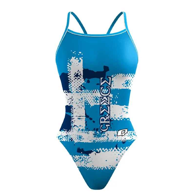 Greece - Sunback Tank Swimsuit