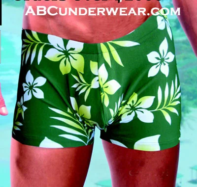 Green Leaf Swim Short -Closeout