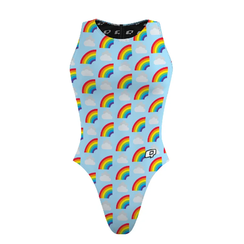 Head In The Clouds - Women Waterpolo Swimsuit Cheeky Cut