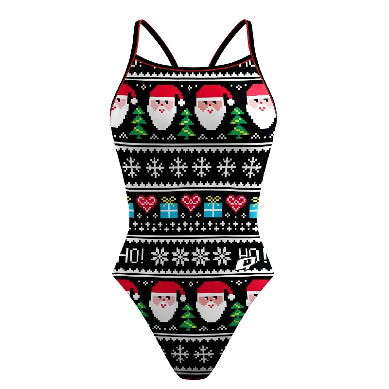 Ho Ho Ho Skinny Strap Swimsuit