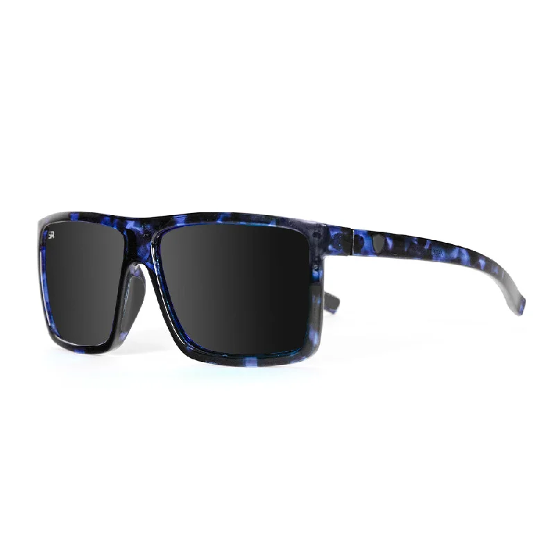 UV-protective round frame sunglasses-Limited Edition Sport Sunglasses | Whale Shark Blue | Black