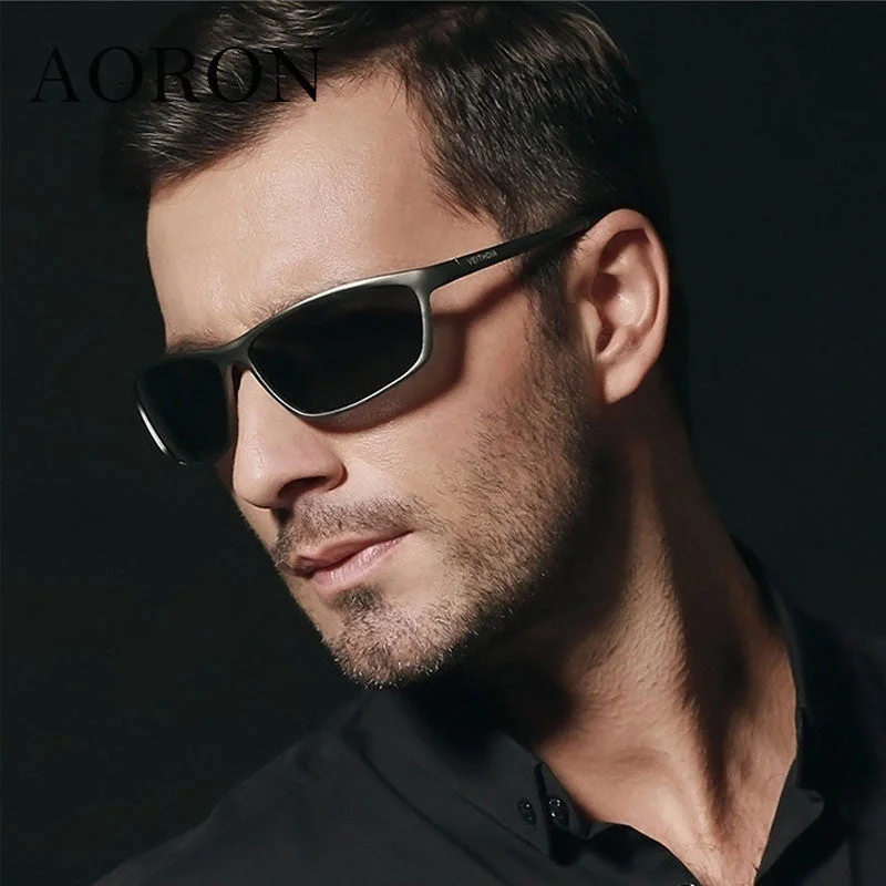 modern tortoiseshell sunglasses-Magnesium Alloy Frame Polarized Sunglasses Men's Driver Sunglass Mirror Outdoor Sports Glasses