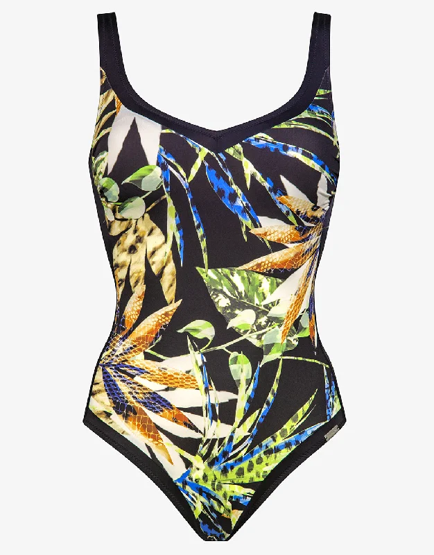 Midnight Sounds Moulded Swimsuit - Ethno Jungle