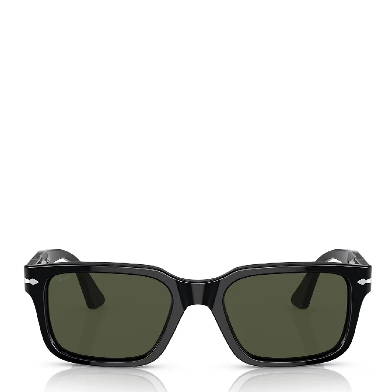 UV-blocking sport sunglasses-Persol 0P03272S 95-31 145-55 Sunglasses Black / Green Lens