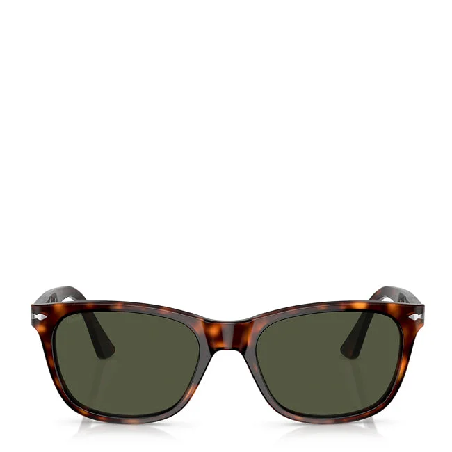 matte sport sunglasses-Persol PO3291S Sunglasses Havana / Green