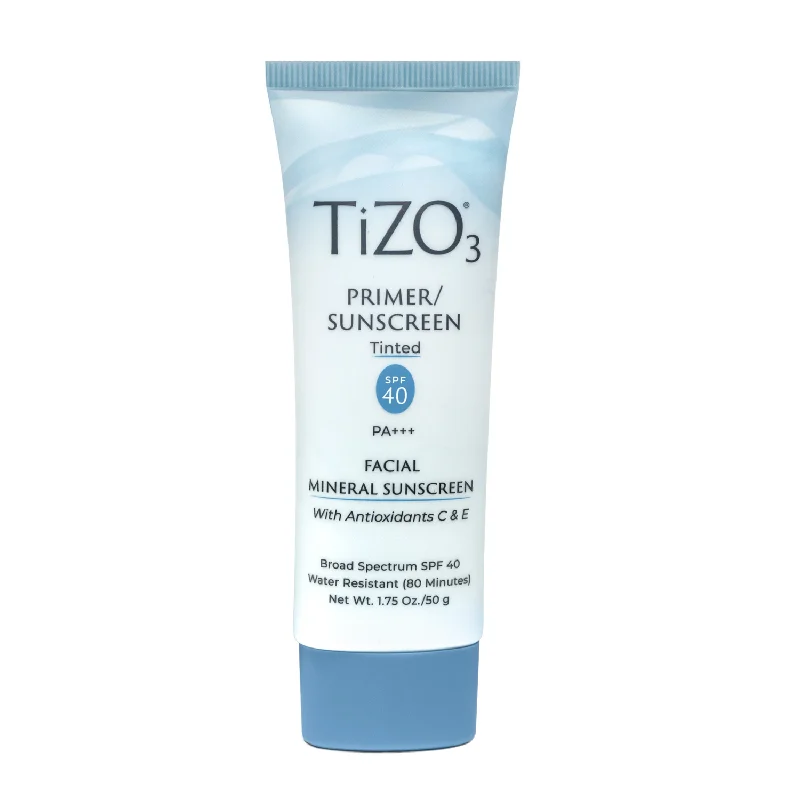 Tizo3 Facial Primer Tinted SPF 40 by Tizo for Unisex - 1.75 oz Sunscreen