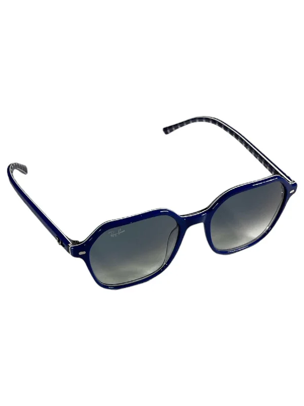 trendy tortoiseshell sunglasses-Ray-Ban John Blue Sunglasses