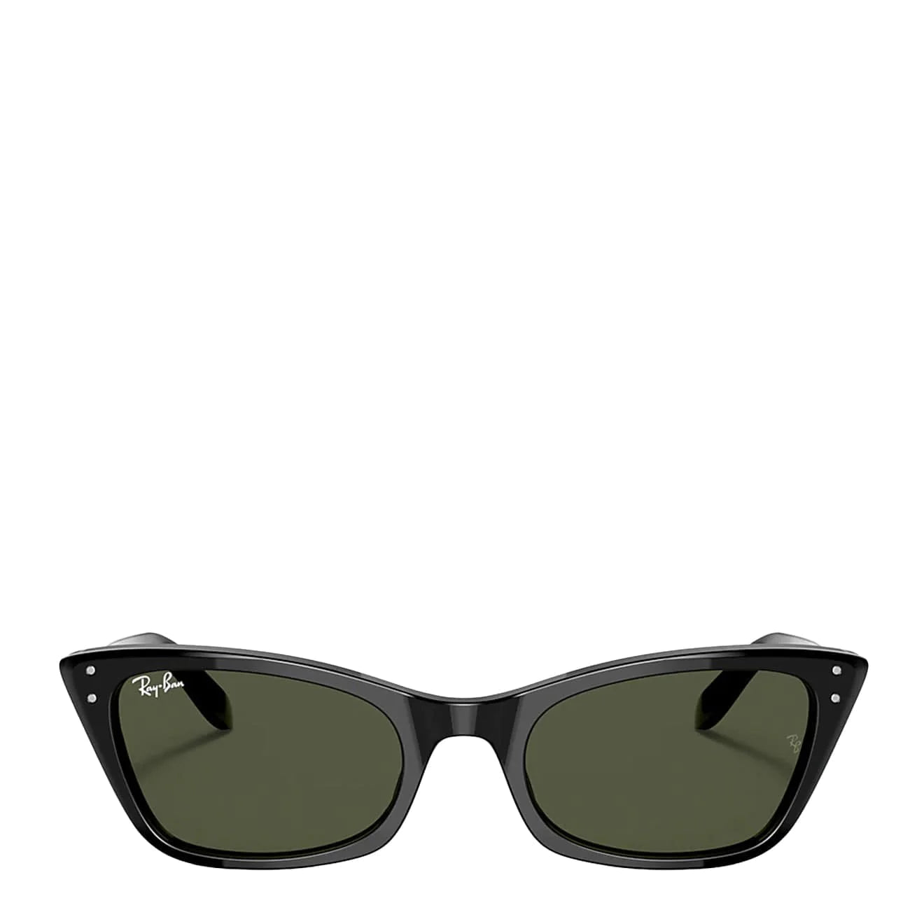 polarized black sunglasses-Ray-Ban Lady Burbank RB2299 Sunglasses Black / Green