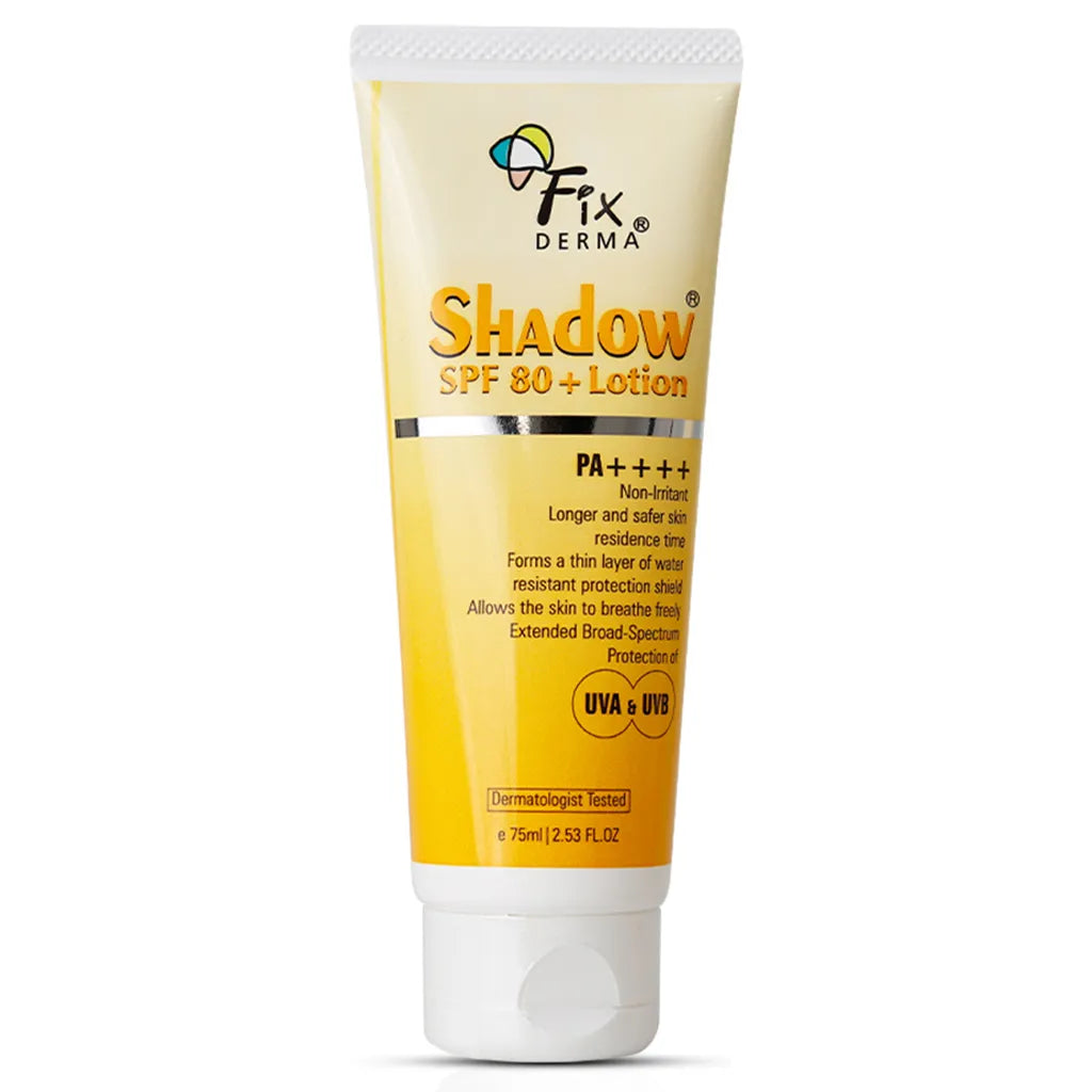 Shadow Sunscreen Lotion SPF 80+ | Protection against UVA and UVB rays, 0.5% Vitamin E