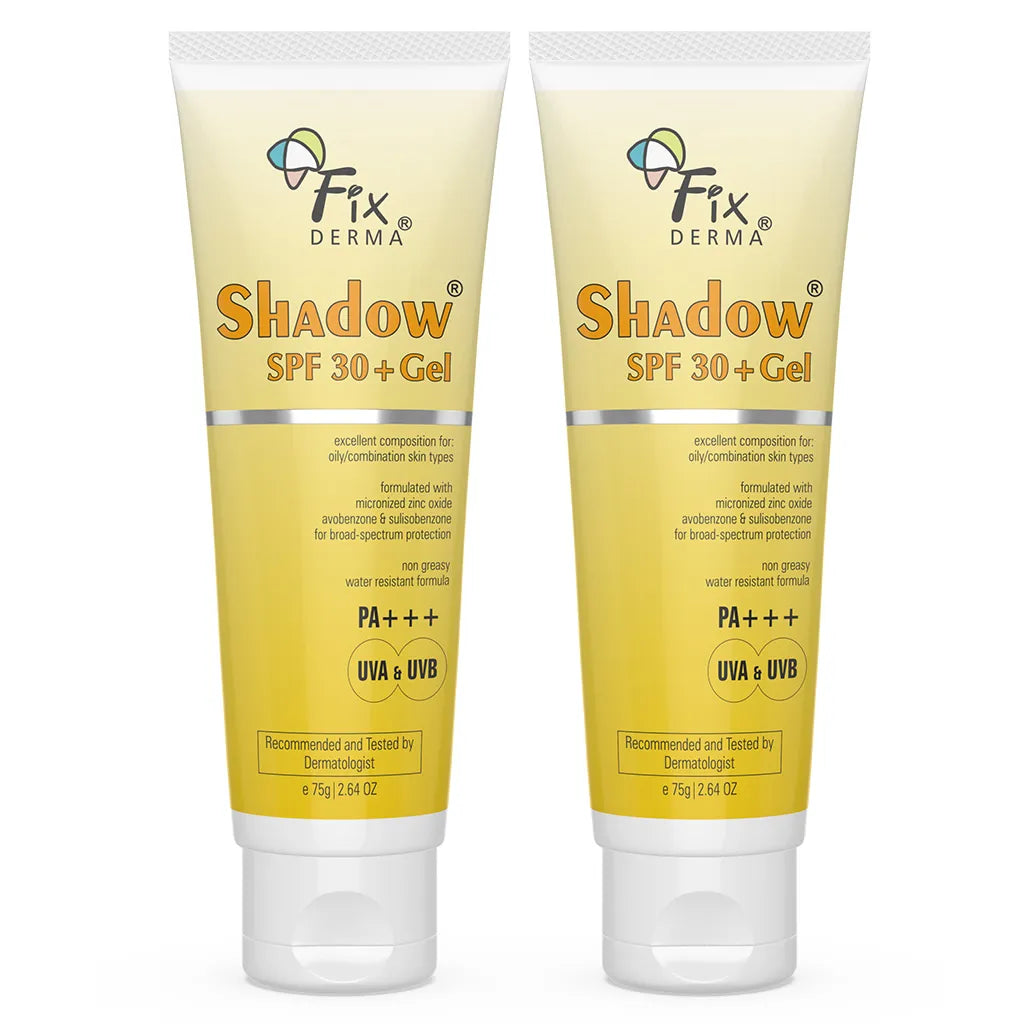 Shadow Sunscreen For Oily Skin SPF 30+ Gel - Acne Prone 75g Pack of 2